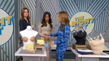 Suboo Shibori Ruched Dress worn by Lori Bergamotto as seen in Good Morning America on November 14, 2025
