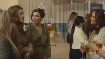 Mango Ruffle Wrap Dress worn by Maryam (Hayat Kamille) as seen in Wild Cherry (S01E01)