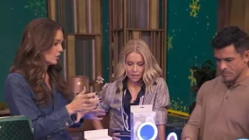 Madewell Denim Tailored Jumpsuit worn by Monica Mangini as seen in LIVE with Kelly and Mark on November 14, 2025