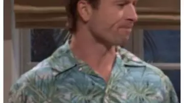 Saturday Night Live Glen Powell Tropical Printed Shirt
