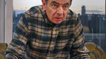 Homme vs Bébé Chemise à carreaux Rowan Atkinson comme on le voit dans Homme vs Bébé