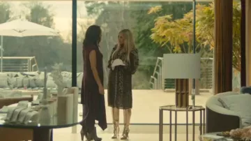 Burberry Crepe Silk Costanza Shirt Dress worn by Jelena (Katarina Cas) as seen in Wild Cherry (S01E02)