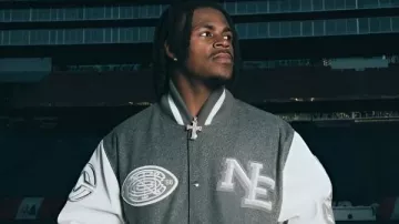 England Patriots Rivalries Varsity Jacket in New England Patriots Unveil Nor'easter NFL Rivalries Uniform