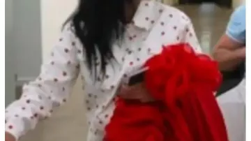 Strawberry Print Jacket of (Jasmine Pineda) as seen in 90 Day Fiancé: Happily Ever After? (S08)