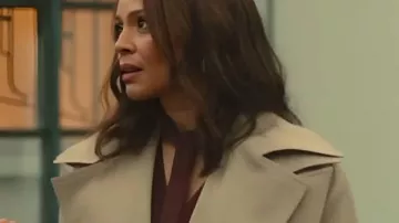 Wild Cherry 2025 Carmen Ejogo Trench Coat worn by Lorna (Carmen Ejogo) in Wild Cherry (S01)