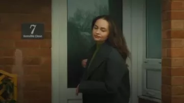 Mango Lapels Wool Coat worn by Lorna (Carmen Ejogo) as seen in Wild Cherry (S01E03)