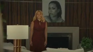 Sandro Draped Satin Effect Dress worn by Gigi (Nicôle Lecky) as seen in Wild Cherry (S01E03)