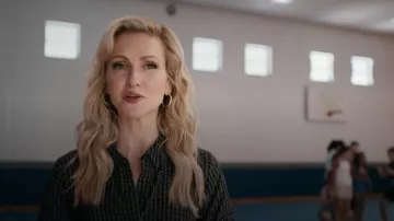 Express Slim Printed Portofino Shirt worn by Courteney Potter (Jenn Lyon) as seen in Stumble (S01E01)