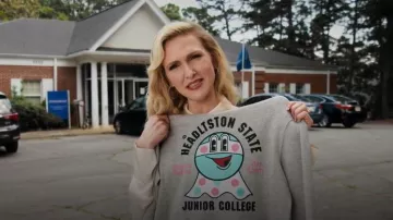 Express Button Down Blouse worn by Courteney Potter (Jenn Lyon) as seen in Stumble (S01E01)