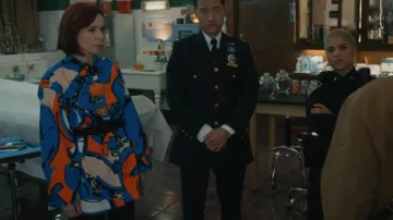 Marrimekko Kukkavera Eldfamn Cotton Button Up Shirt worn by Elsbeth Tascioni (Carrie Preston) as seen in Elsbeth (S03E06)