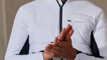 Quilted Ski Jacket worn by Self - Host (Jonathan Bennett) as seen in Finding Mr. Christmas (S02)