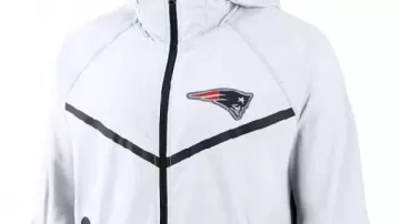 Rivalries Full-Zip Jacket worn by James White in New England Patriots White 2025