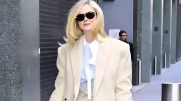 Long Coat worn by Elle Fanning as seen in Good Morning America