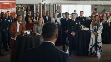 Sandro Organic Cotton Straight Leg Trousers worn by Harry Grant (Elijah M. Cooper) as seen in 9-1-1 (S09E06)