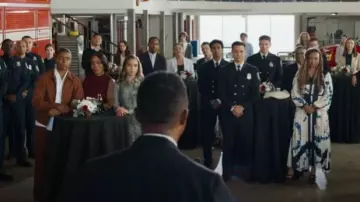 Sandro Organic Cotton Straight Leg Trousers worn by Harry Grant (Elijah M. Cooper) as seen in 9-1-1 (S09E06)