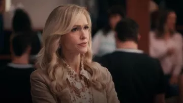 Brunello Cucinelli Suede Blazer worn by Courteney Potter (Jenn Lyon) as seen in Stumble (S01E02)