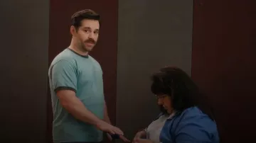 Champion CP65 Triblend Ringer Tee worn by Stevie (Ryan Pinkston) as seen in Stumble (S01E02)