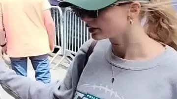 Philadelphia Eagles Sweatshirt worn by Taylor Swift in The End Of An Era Vintage