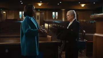 Weekend Max Mara Pepli Wide Lapel Coat worn by Olympia Lawrence (Skye P. Marshall) as seen in Matlock (S02E06)