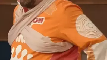 Dunkings Tracksuit worn by Bt Haley in The Tonight Show Starring Jimmy Fallon