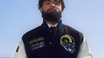 Kyren Williams Shoe Palace LA Rams Rivalries Varsity Jacket
