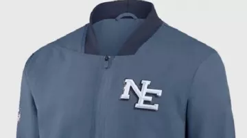 Rivalries Sideline Bomber Jacket worn by Stefon Diggs in New England Patriots 2025