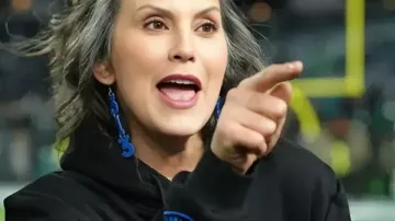 Gretchen Whitmer Vs Lions Eagles Hoodie in Gov. Whitmer confirms no fans at Detroit Lions games for 2020 season