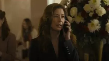 Dolce & Gabbana Single Breasted Woolen Turlington Blazer worn by Margaret Devereaux (Dana Delany) as seen in Tulsa King (S03E08)