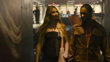 Urban Outfitters Eloise Convertible Tie Split Front worn by Spencer (Scarlet Rose Stallone) as seen in Tulsa King (S03E08)