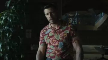 Polo Ralph Lauren Floral Jersey Polo Shirt worn by Cole Dunmire (Beau Knapp) as seen in Tulsa King (S03E09)
