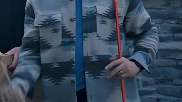 Geometric Pattern Jacket worn by Luke Brenner (Andrew Walker) in Three Wisest Men