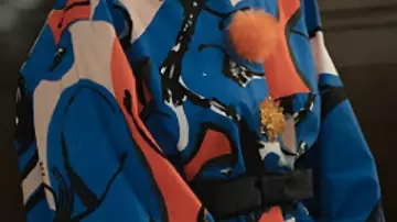 Elsbeth Tascioni Blue Printed Shirt worn by Elsbeth Tascioni (Carrie Preston) in Elsbeth