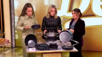 Zimmermann Rebellion Low-Rise Flare Pant worn by Sunny Hostin as seen in The View on  November 17, 2025