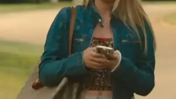 Denim Jacket worn by (Amelia May) in Wild Cherry