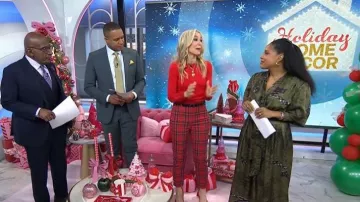 Jersey básico de punto de Zara llevado por Chassie Post visto en Today el 18 de noviembre de 2025