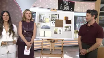 J. Crew Short-sleeve Cashmere Cable-knit Sweater-polo worn by Nate Berkus as seen in Today with Jenna & Friends on November 18, 2025