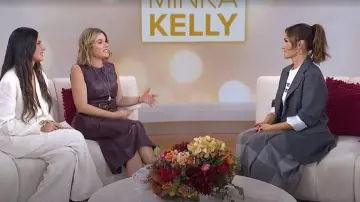 Tuckernuck Stamped Faux Leather Ellington Skirt worn by Jenna Bush Hager as seen in Today on November 18, 2025