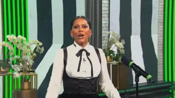 Dolce & Gabbana Buttoned Long Sleeve Shirt worn by Tamron Hall as seen in Tamron Hall Show on November 17, 2025