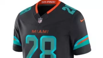 Devon Achane 2025 Dolphins Rivalry Jersey in How to Choose the Right Size NFL Jersey (Nike Edition)