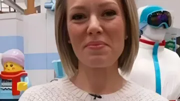 Dylan Dreyer White Chicken Sweater as seen in Today