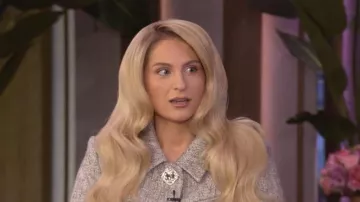 Nana Jacqueline Vanessa Blazer worn by Meghan Trainor as seen in LIVE with Kelly and Mark on  November 17, 2025