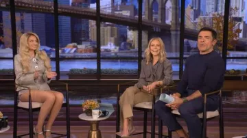 Nana Jacqueline Francesca Mini Skirt worn by Meghan Trainor as seen in LIVE with Kelly and Mark on  November 17, 2025