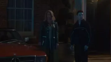 Courrèges Logo Patch Trench Coat worn by Gigi (Nicôle Lecky) as seen in Wild Cherry (S01E05)