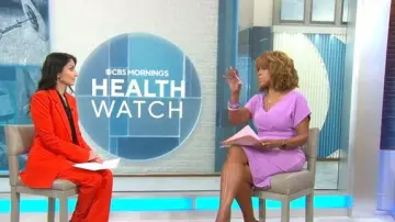 Derek Lam 10 Crosby McKenna Pantalones usados por Celine Gounder, vistos en CBS Mornings el 14 de noviembre de 2025