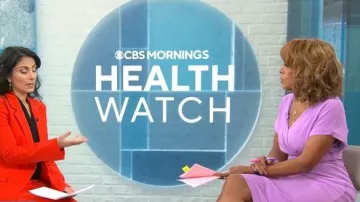 Alexia Admor Naomi Dress worn by Gayle King as seen in CBS Mornings on November 14, 2025