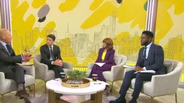 Banana Republic Lido Pants worn by Gayle King as seen in CBS Mornings on November 18, 2025