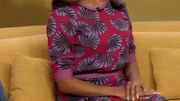 Pink Floral Sweater worn by Christina 'Chris' Hunter (Nicole Beharie) in The Morning Show