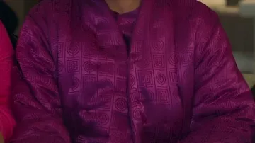 Purple Quilted Robe worn by Molly Novak (Maya Rudolph) in Loot