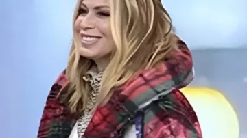 Chaqueta Sherpa de cuadros de Jill Martin en Today Show 2025 llevada por (Jill Martin) en Today (S67)