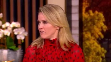 Ronny Kobo Zenia Top worn by Sara Haines as seen in The View on November 19, 2025